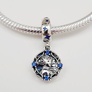 Pandora Star Wars Princess Leia Blue Enamel Crystal & CZ Charm
